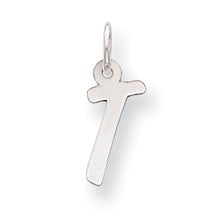 Sterling Silver Small Initial T Charm hide-image
