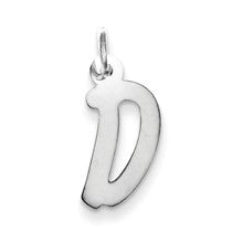 Sterling Silver Medium Initial D Charm hide-image