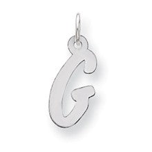 Sterling Silver Medium Initial G Charm hide-image