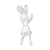 Sterling Silver Cheerleader Charm hide-image