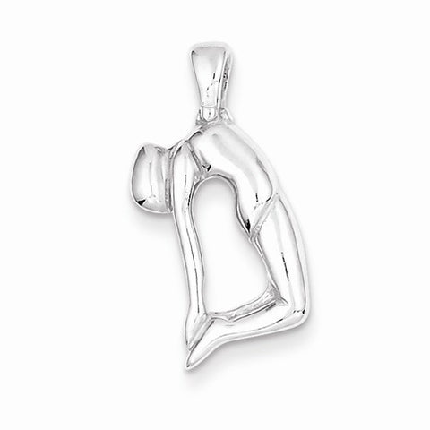 Sterling Silver Gymnast pendant, Lovely Pendants for Necklace