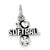 Sterling Silver Antique I (heart) Softball Charm hide-image