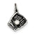 Sterling Silver Baseball Glove w/Syn. Pearl Charm hide-image