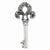 Sterling Silver Fleur De Lis Key Pendant, Pendants for Necklace