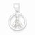 Sterling Silver CZ Peace Sign pendant, Classy Pendants for Necklace