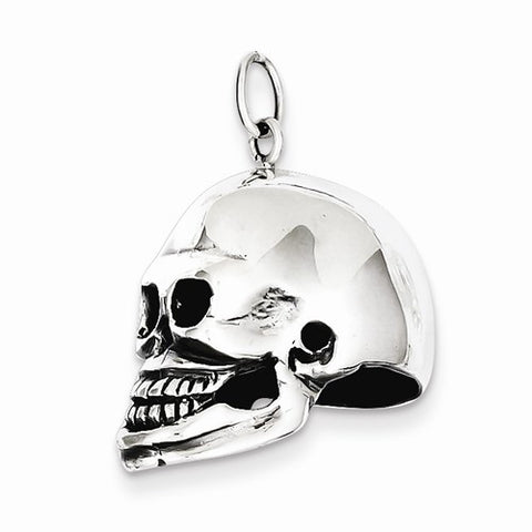 Sterling Silver Skull Pendant, Pendants for Necklace