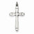Sterling Silver Satin Cross pendant, Classy Pendants for Necklace