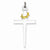 18k Gold-Plated & Sterling Silver Cross Pendant, Pendants for Necklace