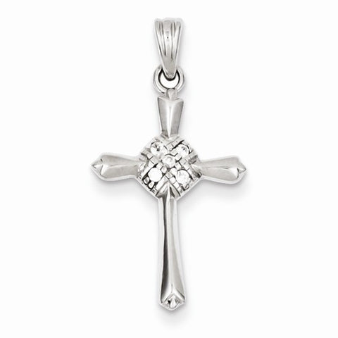 Sterling Silver CZ Celtic Cross Pendant, Pendants for Necklace