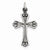 Sterling Silver Antiqued Cross Pendant, Charm