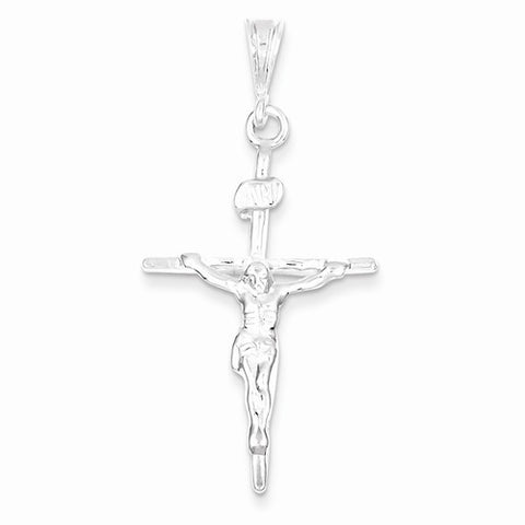 Sterling Silver INRI Crucifix Pendant, Alluring Pendants for Necklace