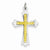 Sterling Silver & Gold-Plated Cross pendant, Delightful Pendants for Necklace