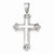 Sterling Silver Rhodium-Plated Fleure-lis Cross pendant, Fine Pendants for Necklace
