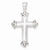 Sterling Silver Rhodium-Plated Fleure-lis Cross pendant, Pendants for Necklace