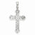 Sterling Silver Antiqued Fleur de lis Cross Pendant, Pendants for Necklace