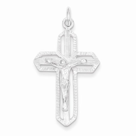Sterling Silver Crucifix Pendant, Dazzling Pendants for Necklace