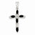Sterling Silver Sapphire & Diamond Cross Pendant, Pendants for Necklace
