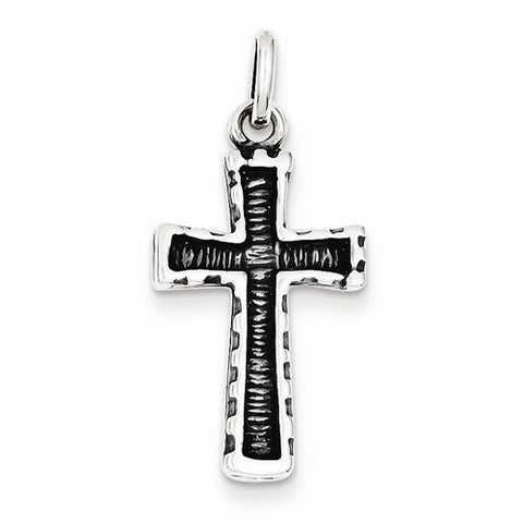 Sterling Silver Antiqued Cross Pendant, Stylish Pendants for Necklace