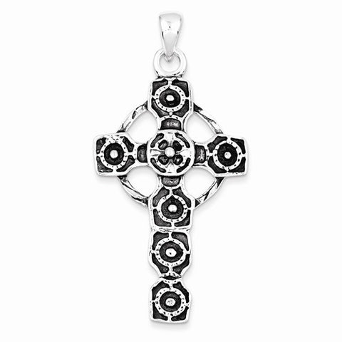 Sterling Silver Antiqued Celtic Cross pendant, Alluring Pendants for Necklace