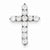 Sterling Silver CZ Cross Pendant, Dazzling Pendants for Necklace