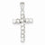 Sterling Silver CZ Latin Cross pendant, Beautiful Pendants for Necklace