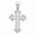 Sterling Silver CZ Budded Cross Pendant, Pendants for Necklace