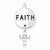 Sterling Silver CZ Cross Faith Slide Pendant, Pendants for Necklace