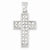 Sterling Silver CZ Latin Cross pendant, Adorable Pendants for Necklace