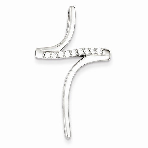 Sterling Silver CZ Cross Pendant, Dazzling Pendants for Necklace
