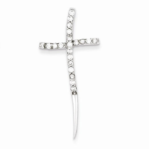 Sterling Silver CZ Cross Pendant, Exquisite Pendants for Necklace