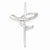 Sterling Silver CZ Cross Pendant, Pretty Pendants for Necklace