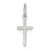 Polished Latin Cross Charm in Sterling Silver