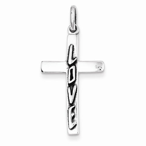 Sterling Silver Cross Pendant, Classy Pendants for Necklace