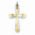Sterling Silver & 18k Gold-Plated Cross Pendant, Pendants for Necklace