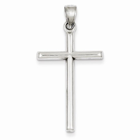 Sterling Silver Rhodium-Plated Latin Cross Pendant, Pendants for Necklace