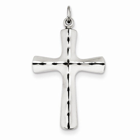 Sterling Silver Satin Cross pendant, Charm