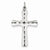 Sterling Silver Satin Cross pendant, Charm