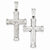 Sterling Silver Rhodium-Plated Latin Crucifix Pendant, Pendants for Necklace