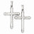 Sterling Silver Rhodium-Plated Diamond -Cut Reversible Cross pendant, Stylish Pendants for Necklace