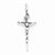 Sterling Silver Antiqued INRI Crucifix Pendant, Classy Pendants for Necklace