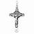 Sterling Silver Antiqued Iona Crucifix Pendant, Pendants for Necklace
