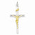 Sterling Silver & 18k Gold-Plated Crucifix pendant, Pretty Pendants for Necklace