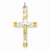 Sterling Silver & 18k Gold-Plated Crucifix pendant, Lovely Pendants for Necklace