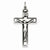 Sterling Silver Antiqued INRI Crucifix Pendant, Classy Pendants for Necklace