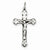 Sterling Silver Antiqued INRI Crucifix pendant, Charm