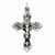 Sterling Silver Antiqued INRI Crucifix pendant, Beautiful Pendants for Necklace