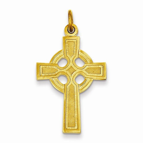 Sterling Silver & 24k Gold-Plated Celtic Cross Pendant, Pendants for Necklace