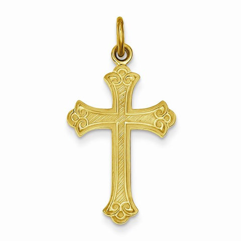 Sterling Silver & 24k Gold-Plated Cross Pendant, Pendants for Necklace