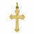 Sterling Silver & 24k Gold-Plated Cross Pendant, Pendants for Necklace