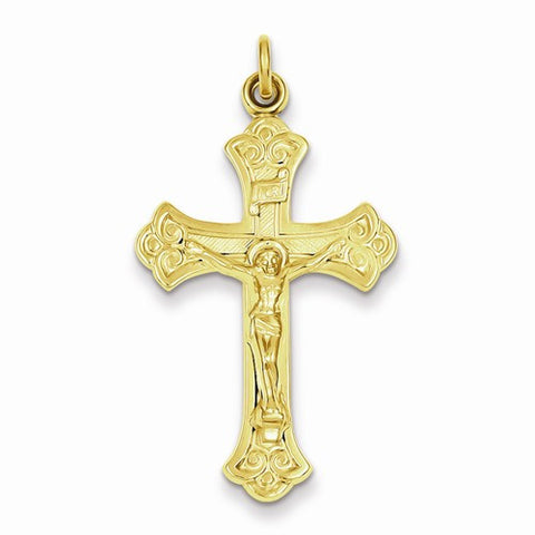 Sterling Silver & 24k Gold-Plated INRI Crucifix pendant, Lovely Pendants for Necklace